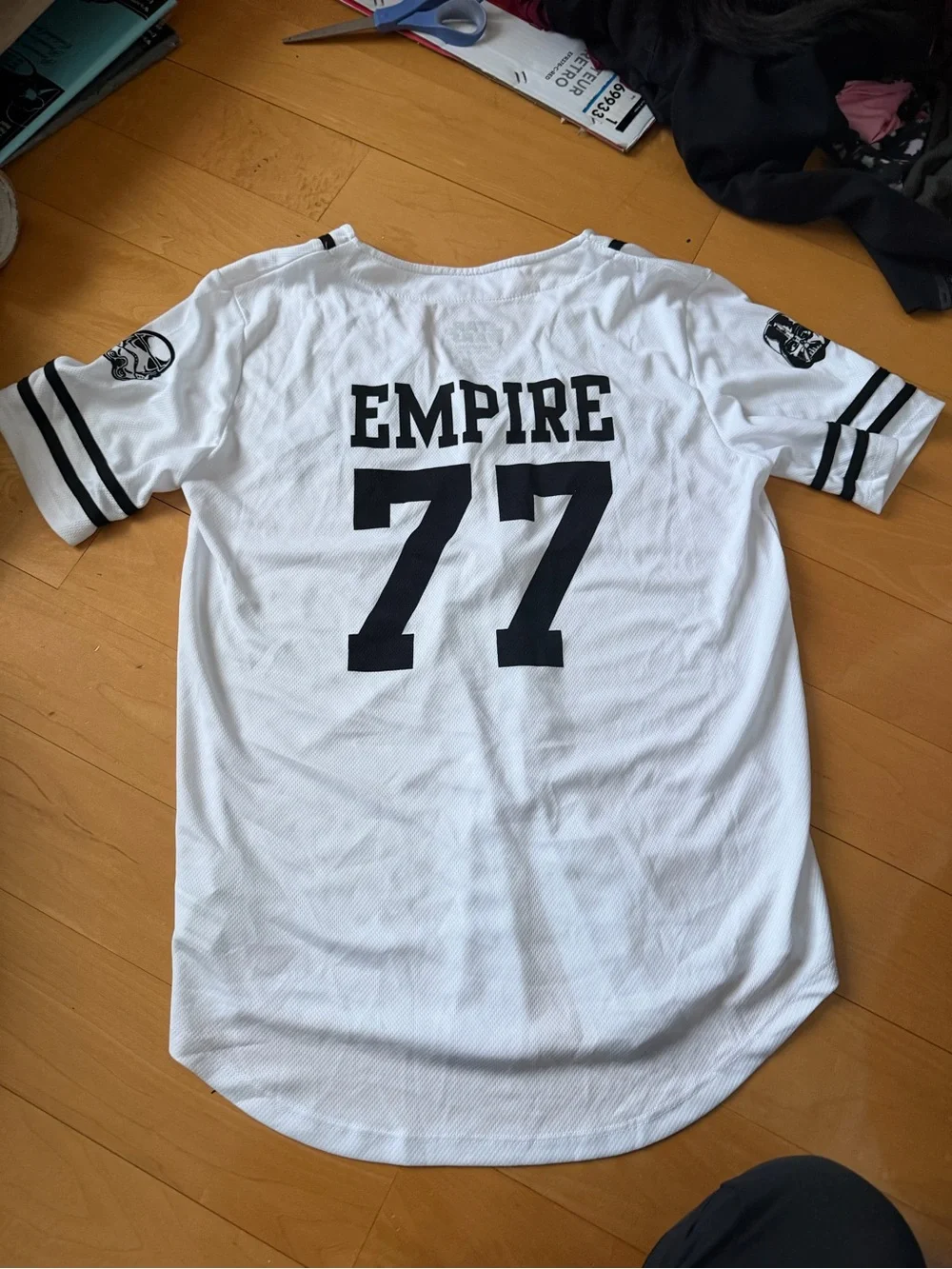 Star Wars White & Black Baseball Jersey - Picture 2 of 6